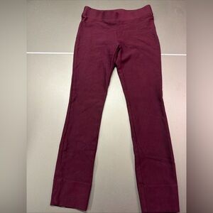 ECI New York Women’s Purple High Rise Leggings Pants Size Medium Back Pockets
